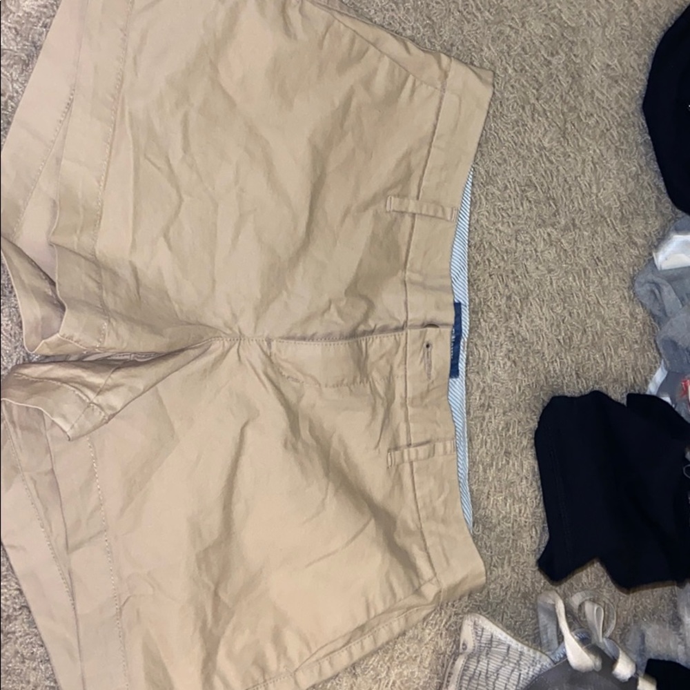 old navy khaki shorts size 4!